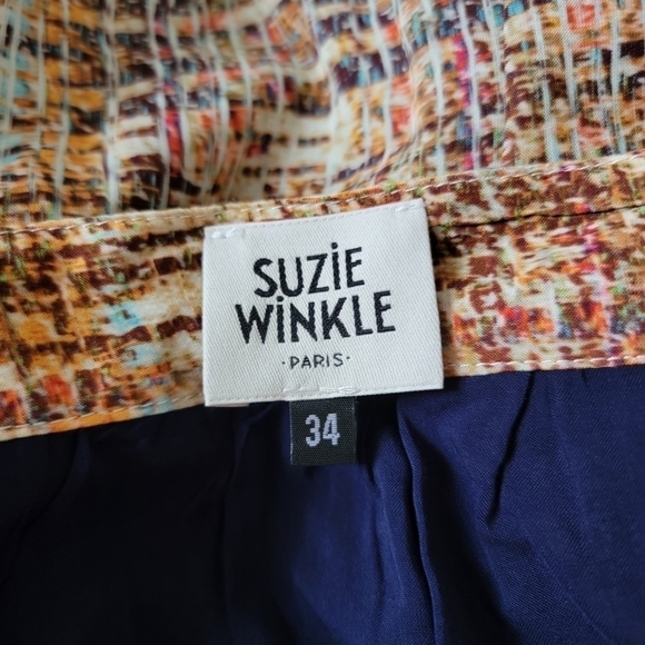 Suzie Winkle Paris Multicolor Side Button Long Skirt Size EU 34 - Picture 10 of 14